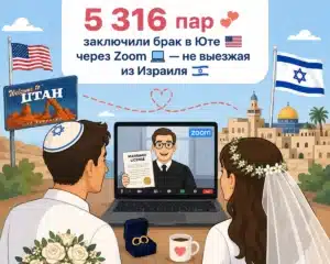 БРАК в ИЗРАИЛЕ онлайн за ₪ 1️⃣9️⃣8️⃣0️⃣ - официально через Юту 24/7 БРАК в ИЗРАИЛЕ онлайн за ₪ 1️⃣9️⃣8️⃣0️⃣ - официально через Юту 24/7